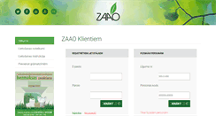 Desktop Screenshot of klientiem.zaao.lv